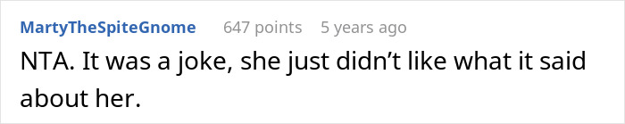 Screenshot of a Reddit comment reacting to a man trolling his sister by gifting a dog photo instead of kid&rsquo;s photos.