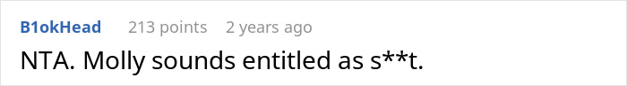 Screenshot of an online comment saying mom of 4 keeps ruining group activities by bringing her kids, neighbor upset and stops inviting her.