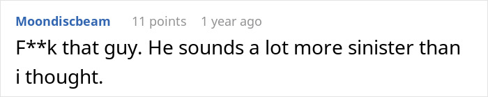 Screenshot of an online comment reacting negatively to a man who ruined his marriage by stealing his wife&rsquo;s tea set.