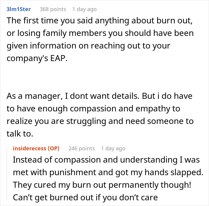 Reddit comments highlight toxic bosses banning talks about burnout, creating a hostile work environment and damaging employee well-being.