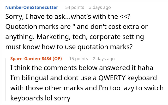 Screenshot of a Reddit conversation where a guy asks a coworker about wearing makeup daily and faces online criticism.