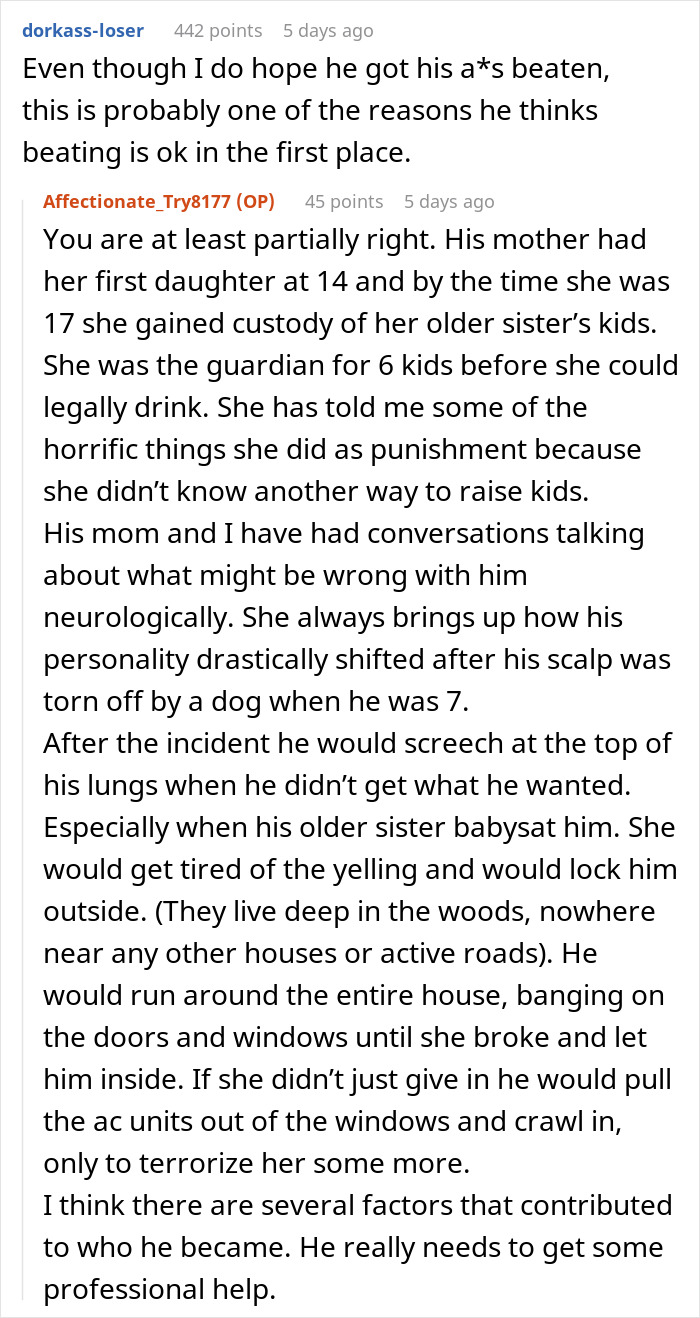 Reddit conversation discussing behavioral issues linked to boyfriend destroyed girlfriend&rsquo;s grandmas jewelry box incident.
