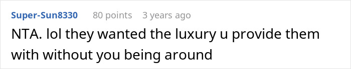 Screenshot of a forum comment discussing parents kicking out daughter to move into her remodeled room and her response.