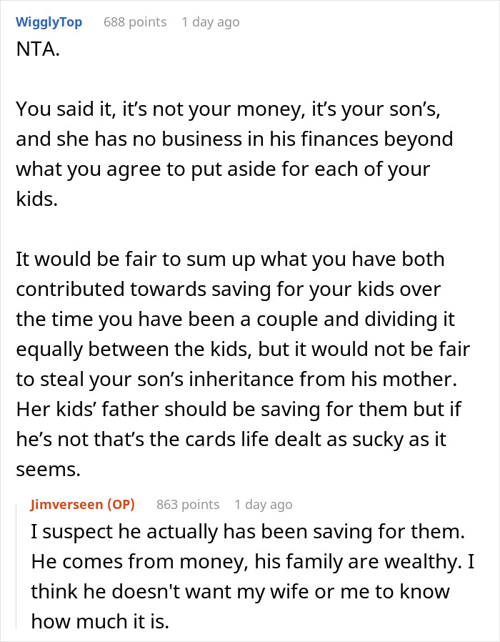 Wife throws a tantrum as husband keeps stepson's inheritance from late mother undisclosed in family dispute.