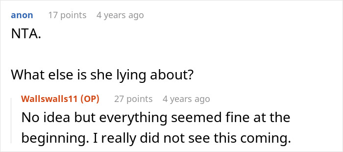 Screenshot of online comments with a babysitter shocked that mom hid disabled third kid, expressing disbelief and quitting immediately. Screenshot of online comments with a babysitter shocked that mom hid disabled third kid, expressing disbelief and quitting immediately.