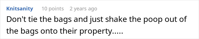 Comment discussing how a man has to turn on Karen mode with neighbors who assume the whole block belongs to them.