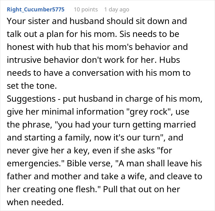 Comment about MIL trying to be the center of attention during a wedding and handling intrusive behavior.