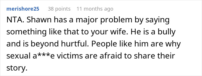 Excerpt from an online discussion about a man banned from Thanksgiving after upsetting his brother-in-law&rsquo;s wife with his theory.