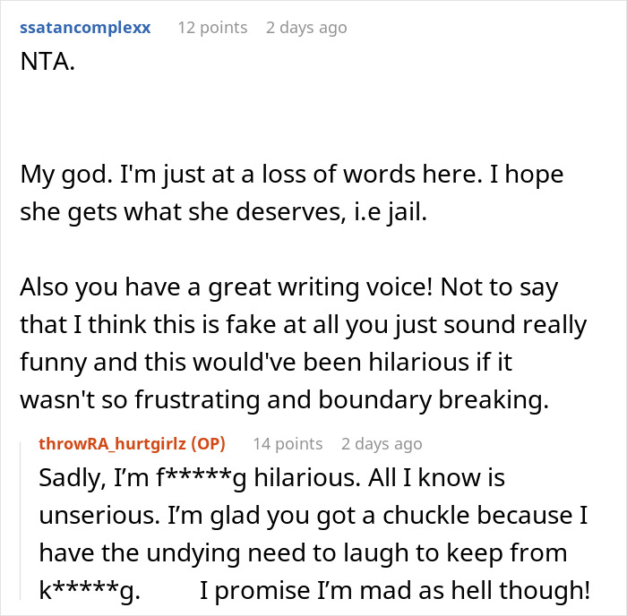 Reddit comments discussing a nosy mother terrorizing her family with intrusive ancestry tests and boundary crossing behavior. Reddit comments discussing a nosy mother terrorizing her family with intrusive ancestry tests and boundary crossing behavior.