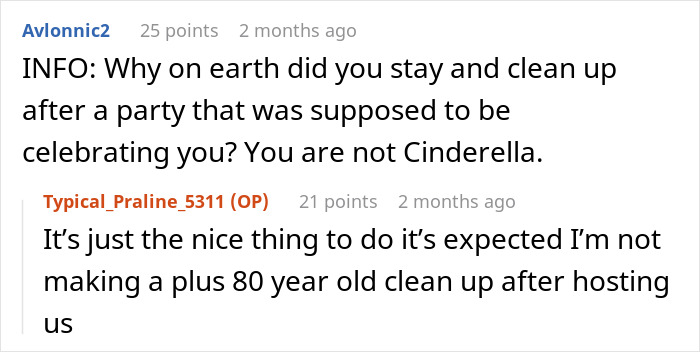 Alt text: Online discussion about a golden child cousin taking over teen&rsquo;s celebration and causing frustration in the family.