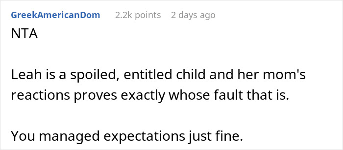 Comment on a forum discussing a 12-year-old causing drama at a birthday party and moms&rsquo; reactions online.