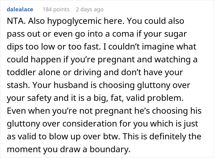 Pregnant woman upset as husband angrily eats emergency snacks, highlighting tension over snack control. Pregnant woman upset as husband angrily eats emergency snacks, highlighting tension over snack control.