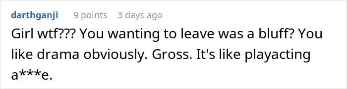 Comment on a social platform expressing disbelief and criticism about drama related to a boyfriend destroying girlfriend's grandma's jewelry box.