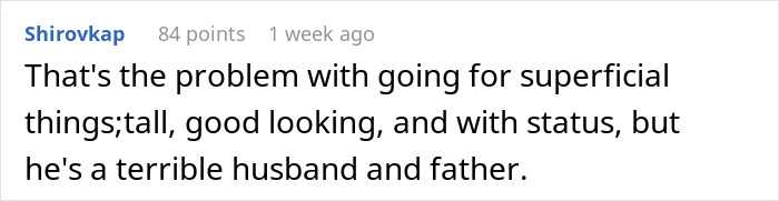 Comment about a mistress turned wife complaining about absentee husband wanting a third kid with her mom concerned.