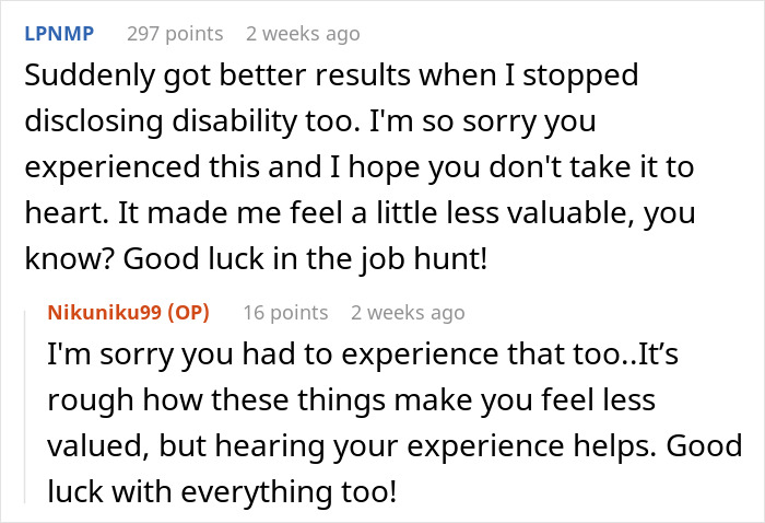 Alt text: Woman changes her name to a more white-sounding one and receives more job offers in hiring process discussion.