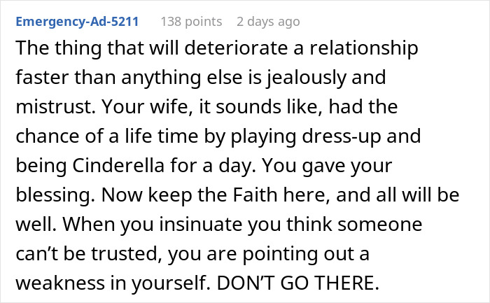 Woman attends gala with client as her date, sparking confusion and mistrust in her husband&rsquo;s mind.