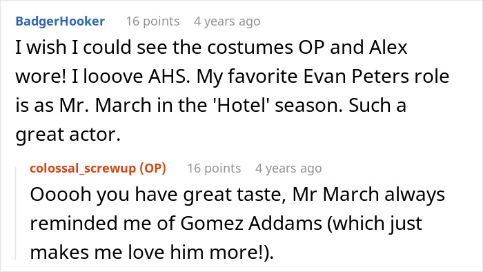 Reddit conversation about Halloween costumes showing masculinity fragility and relationship tension with girlfriend&rsquo;s friends.