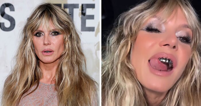 Heidi Klum’s Fully Sheer Dress With Thong Reveals More Than It Covers At Vetements Paris Show