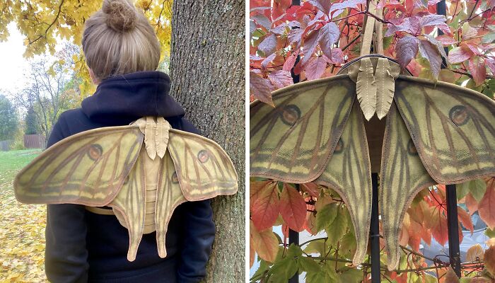 I Made A Luna Moth Backpack