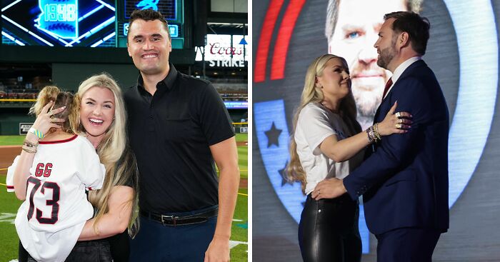 Erika Kirk’s “Inappropriate” Hug With JD Vance And “Weird” Statement At Turning Point Event Goes Viral