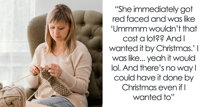 Woman Forced To Stop Knitting At Work After An Entitled Coworker’s Demands Ruin Everyone’s Fun