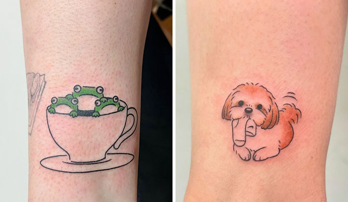 Funny, Cute, And Irresistible Tattoos That Bring Smiles (36 Pics)