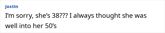 Comment expressing surprise about Cynthia Erivo&rsquo;s age amid reactions to her controversial Harper&rsquo;s Bazaar shoot.