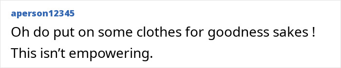 Comment criticizing Cynthia Erivo&rsquo;s Harper&rsquo;s Bazaar shoot, calling it not empowering and urging modesty.