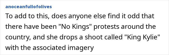 Social media post discussing Kylie Jenner and controversy over fake arrest video amid ICE raids.