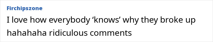 Text comment on a social site discussing opinions about Nicole Kidman and intimacy amid Keith Urban divorce.