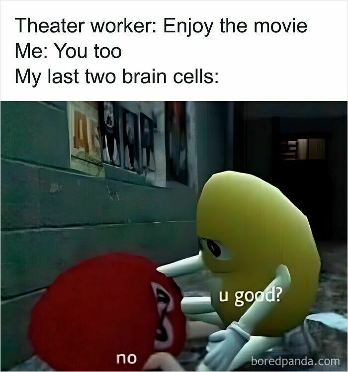 Two animated characters with text illustrating relatable moments in our lives that aren’t an original experience.