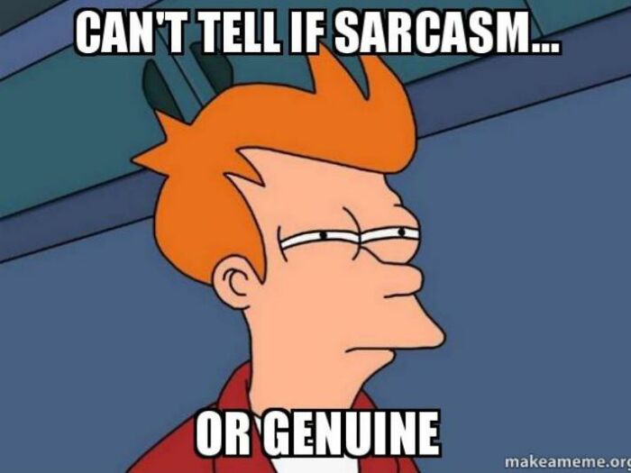 Cartoon character with orange hair squinting, expressing confusion, related to funny responses to how are you conversations. Cartoon character with orange hair squinting, expressing confusion, related to funny responses to how are you conversations.