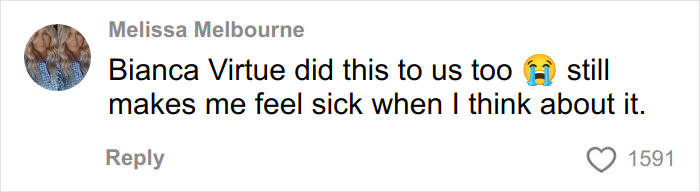 Screenshot of a social media comment expressing disappointment about a well-known professional&rsquo;s wedding pics.