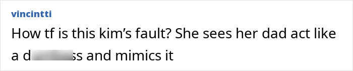 Screenshot of a social media comment discussing Kanye West&rsquo;s warning about daughter North&rsquo;s online life and her alarming new look.