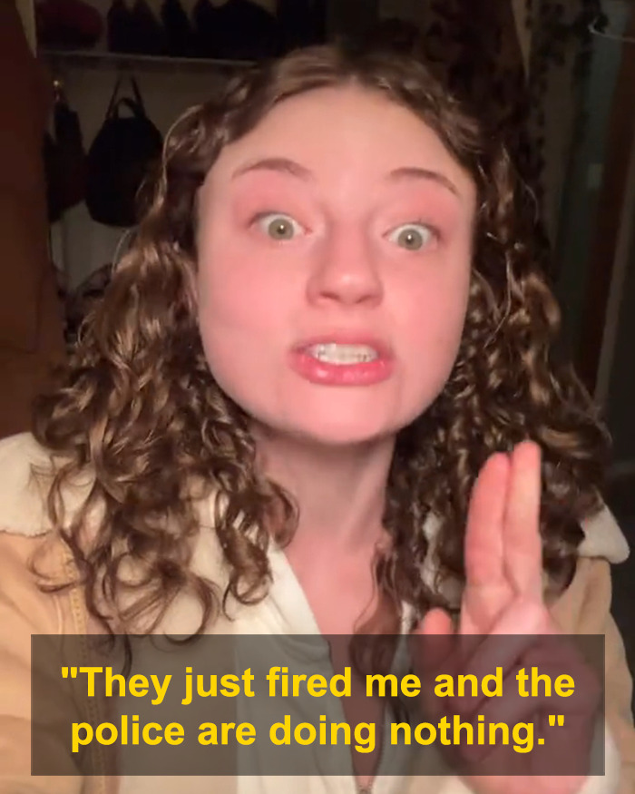 Woman fired for exposing customer with no underwear, speaking passionately about injustice and police inaction. Woman fired for exposing customer with no underwear, speaking passionately about injustice and police inaction.