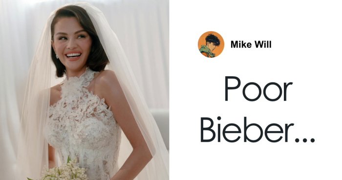 “Poor Bieber”: Selena Gomez’s Wedding Photo Dump Has Everyone Talking