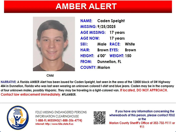 Amber alert for abducted teen Caden Speight, family begged for safe return before cops found kidnapping was fake.