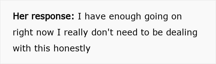 Text message showing a woman expressing frustration after believing a friend who forgot her wallet and feeling duped.