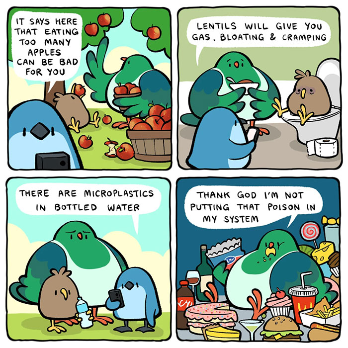 20 New Bird Comics That Find Humor And Absurdity In Little Daily Things, By This Artist