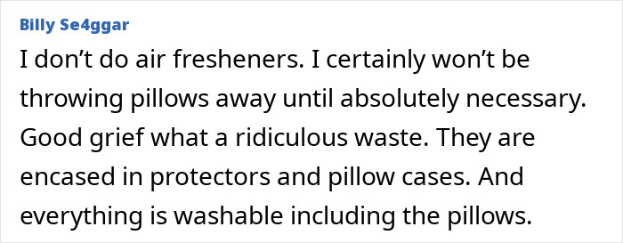 Comment discussing household items like pillows and air fresheners related to hidden dangers revealed by Harvard doctor. Comment discussing household items like pillows and air fresheners related to hidden dangers revealed by Harvard doctor.