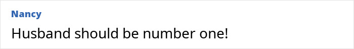 Comment box with text saying husband should be number one in a social media style format discussing hidden dangers in household items Comment box with text saying husband should be number one in a social media style format discussing hidden dangers in household items