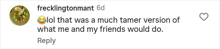 Screenshot of a social media comment with laughing emoji reacting to a woman's pro revenge story on cheating boyfriend.