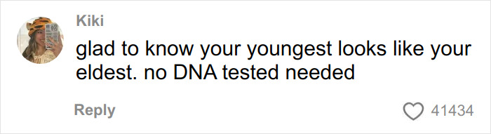 Comment from Kiki highlighting a funny response to a pregnant woman's sonogram image going viral.