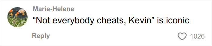 Comment on social media post discussing a furious wife confronting husband about infidelity mid-flight, expressing disbelief about cheating.