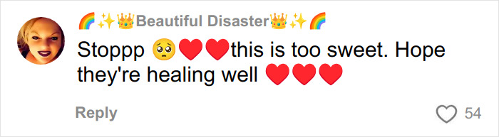 Comment expressing support and love for heartmelting gesture by hospital for two little sisters needing surgery.