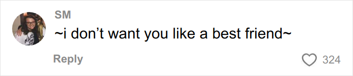 Instagram comment saying i don&rsquo;t want you like a best friend, linked to Taylor Swift lesbian relationship rumors with Karlie Kloss.