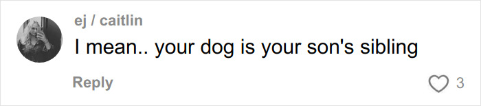 Comment on a viral pregnant woman's sonogram image humorously noting the dog as the unborn baby's sibling.
