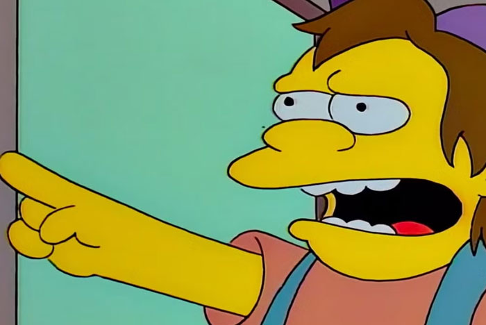 Animated character pointing angrily, illustrating instant karma moment serving people exactly what they deserved.