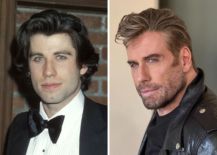 Side-by-side comparison of a male star before and after jaw-dropping transformations showing dramatic changes in appearance.