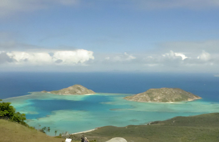 Remote island surrounded by turquoise water where elderly woman was left stranded by a cruise ship, as revealed by daughter.